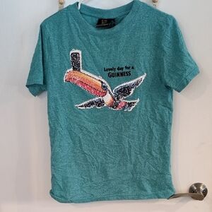 Guinness Kids Teal T-Shirt with Toucan Graphic